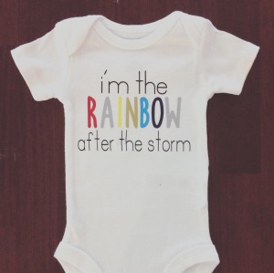 rainbow after the storm onesie